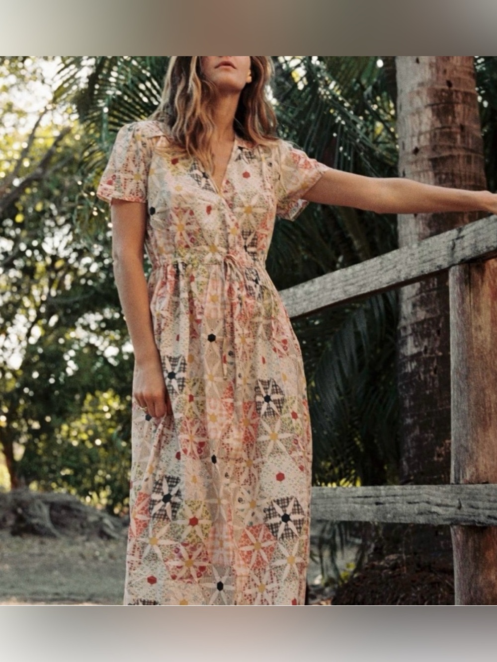 Christy Dawn Daisy Patchwork Dawn Dress, sz M